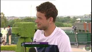 Grigor Dimitrov Live @ Wimbledon interview