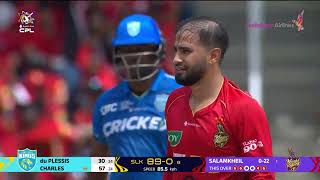 Johnson Charles takes on Waqar Salamkheil | CPL 2024