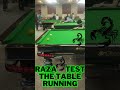 Mubahsar raza bichoo testing a table running #ronnie147 #snookerchampionship #snookermatches #viral