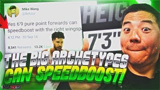 Big Tall Archetypes You Didn't Know Could Speedboost In NBA 2k19!!!! | Best Build NBA 2k19