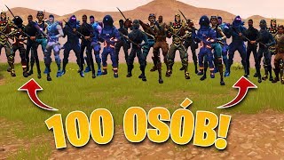 100 OSÓB ROBI TO CO IM KAŻE W FORTNITE!