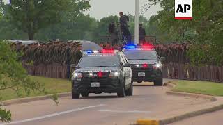 Bush Procession Arrives at Final Resting Place