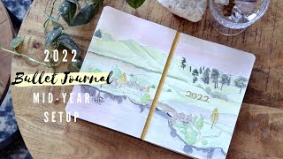 2022 Mid-Year Bullet Journal Set-Up | Starting a New Bullet Journal | Hobbiton