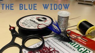 Sea trout fly tying  -Redman’s blue widow (The blue widow )sewin fishing wales 🏴󠁧󠁢󠁷󠁬󠁳󠁿