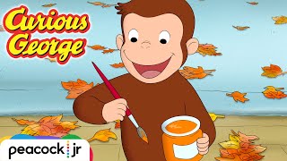 🍁 Fall Leaves & Painting Pumpkins 🎃 | CURIOUS GEORGE