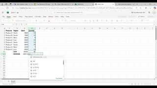 Task 1: Data Entry and Basic Functions in Excel