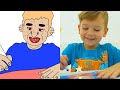 Chris and Michael play with balloons - Funny stories for kids 😂 | Sam drawing meme