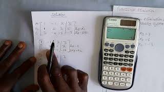 Gaussian Elimination Method With Calculator