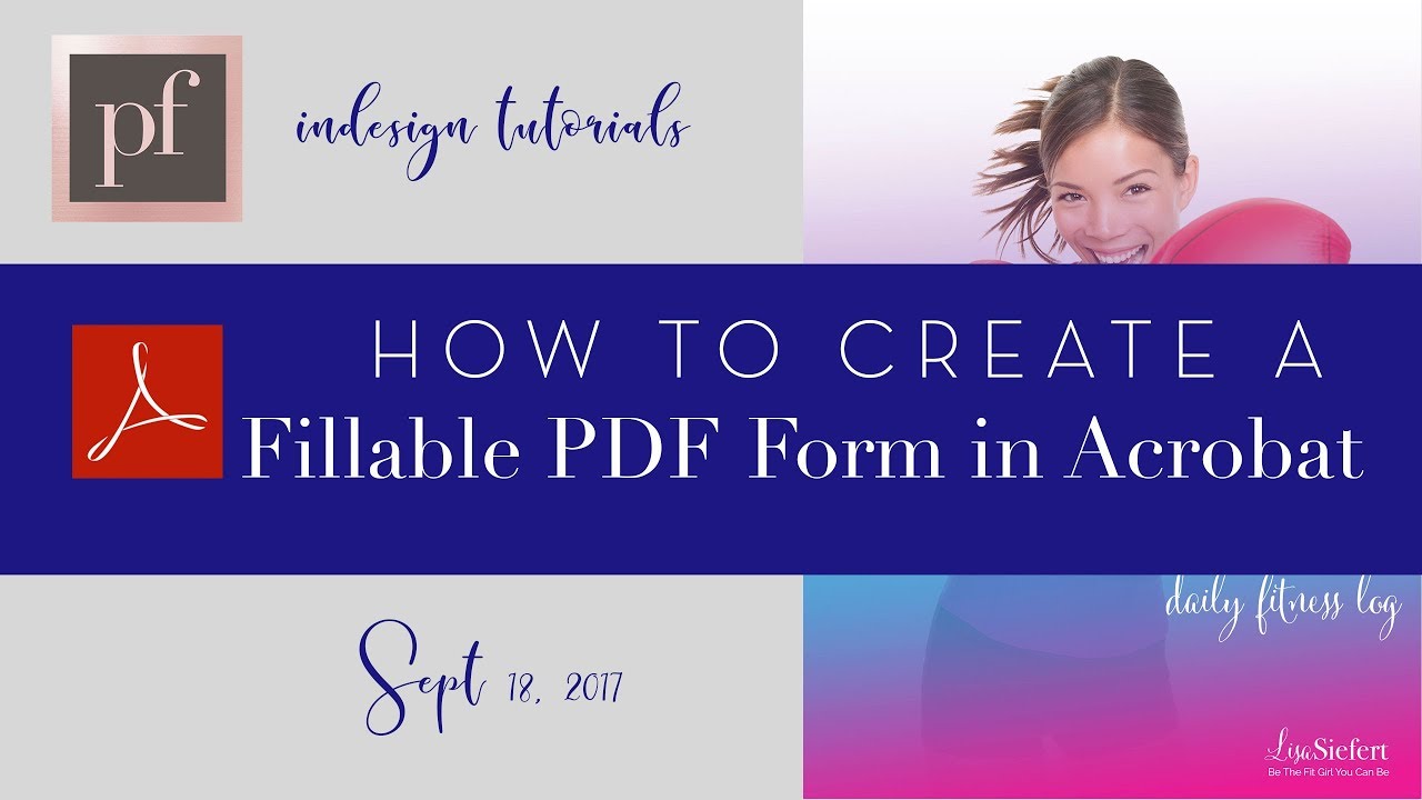 How To Create A Fill In The Blank PDF In Adobe Acrobat - YouTube