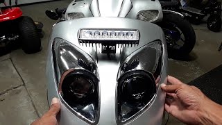 LED Light Bar Install in 3 Minutes / How To /Scooter /Motorcycle / DC