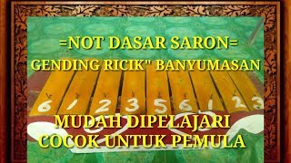 GENDING RICIK RICIK BANYUMASAN (NOT DASAR SARON)