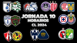 HORARIOS, CANALES Y FECHAS DONDE VER LA JORNADA 10 | LIGA MX CLAUSURA 2024