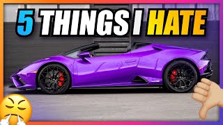 5 Things I Hate About my 2021 Lamborghini Huracan EVO RWD Spyder