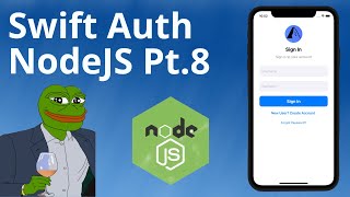 User Login w/ Node: Part 15 (Node Pt. 8) - Hasing Passwords w/ Bcrypt - UIKit Swift 5 Xcode
