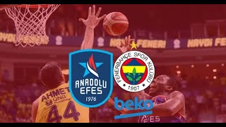 Anadolu Efes - Fenerbahçe Beko Full Maç Kaydı | EuroLeague, RS Round 2