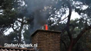 Schoorsteenbrand Fazantenlaan Wezep - ©StefanVerkerk.nl