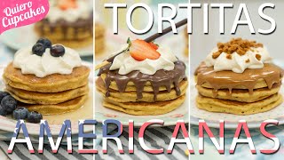 TORTITAS AMERICANAS FÁCILES Y ESPONJOSAS 🥞 | LA MEJOR RECETA DE FLUFFY PANCAKES  | QUIERO CUPCAKES