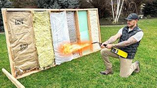 Testing The Most Flammable VS Least Flammable Insulations