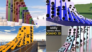 Best domino effects compilation satisfied 3d simulation animation