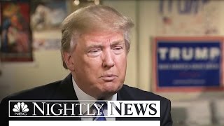 Trump Talks Campaign Regrets, Hillary Clinton and a Change in Tone | NBC Nightly News