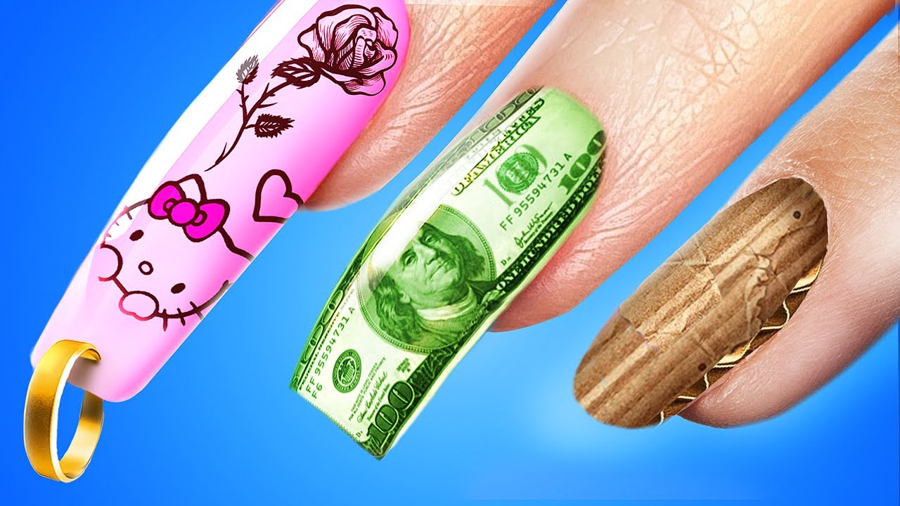 Short vs Long vs Giga Long Nails! Girls Problems with Long Nails and Short Nails