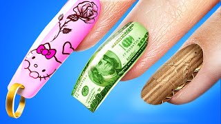 Short vs Long vs Giga Long Nails! Girls Problems with Long Nails and Short Nails