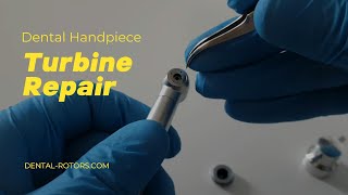 KaVo Dental Handpiece Turbine Repair. Turbine Replacement on High Speed Handpiece.