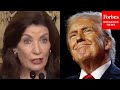 Kathy Hochul Asked Point Blank If Trump Will Cut Federal Funding To Kill Congestion Pricing