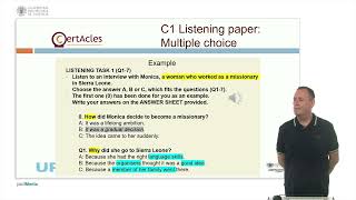 C1 listening -2. Multiple choice | 18/20 | UPV