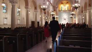 Catholic Wedding Procession @ St. Monica Catholic Church in Santa Monica, CA