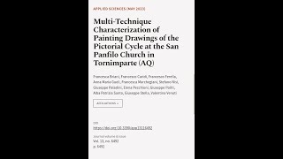 Multi-Technique Characterization of Painting Drawings of the Pictorial Cycle at the S... | RTCL.TV