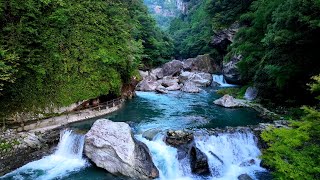 中津渓谷〜仁淀川水系　4kドローン空撮