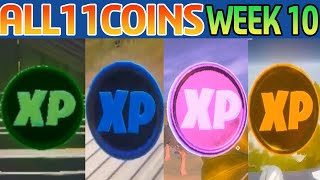 (All XP COINS LOCATIONS IN FORTNITE SEASON 4 Chapter 2 (WEEK 10
