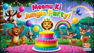 Meenu Aur Doston Ki Party 🎉🌈 | Magical Jungle Adventure for Kids