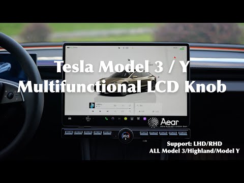 Tesla Model 3 Highland Model Y Multifunctional LCD Button from Aear Tesla