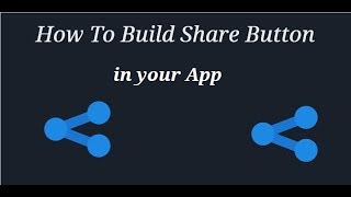 How to Create Share Button in your App...