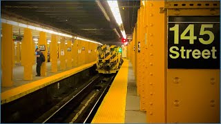 ⁴ᴷ⁶⁰ MTA: R56 Work train departing 145th Street for overnight work (July 19th)