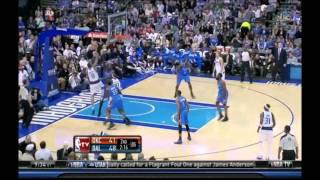 Russell Westbrook 2 monsters dunks vs Dallas Mavericks dunk of the night 01/02/12 HD