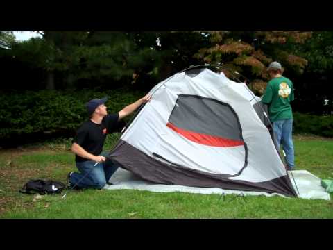 How to set up a 4 man tent How to set up a 4 man tent