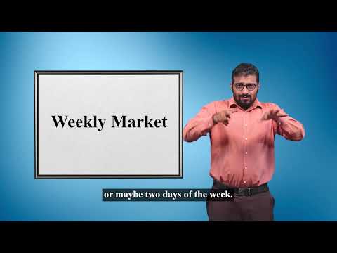 What is the meaning of weekly market?