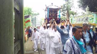 平成28年度 飯香岡 神輿渡御祭 若宮 ⑨ 十六人持ち 境内