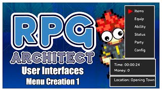 RPG Architect Tutorial - User Interfaces/Menu Creation