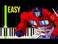 Transformers G1 80's Cartoon Theme Song - Easy Piano Tutorial For Beginners - Learn to play Piano