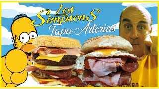 LA TAPA ARTERIAS - Hamburguesas de Carne de Res y de cerdo , panceta cheddar jamón cocido y huevo.!!