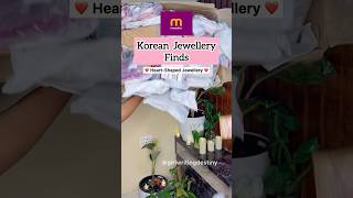 Meesho Korean Jewellery | Meesho Jewellery haul #meesho #unboxing #shorts #ytshorts