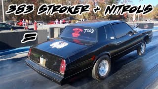 THIS IS A MEAN 383 STROKER RIGHT HERE!! BLACK WIDOW MONTE CARLO IS NO JOKE!