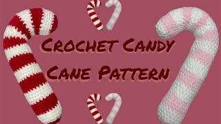 FREE BEGINNER FRIENDLY CROCHET TUTORIAL | Plush Candy Cane