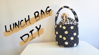 도시락가방 만들기 버킷백 만들기  how to make a bucket bag, how to make a lunch bag 초보자를 위한 바느질