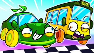 BUS VS CAR | Vegetables Turned Into A Bus | EPIC DRIVING FAILS