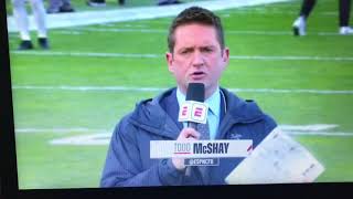 Todd McShay Kicked Off ESPN Coverage at Halftime Northwestern Wisconsin College Football 2020 Game